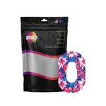 Patriotic Flowers Patch Dexcom G6 Patch Tape - Pump Peelz