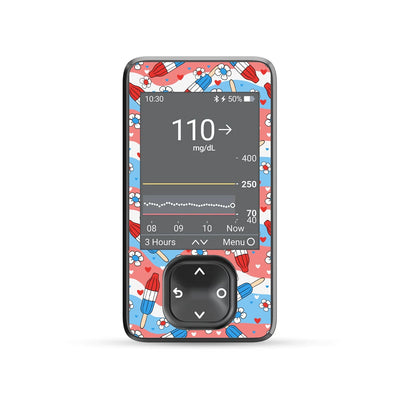 Patriotic Popsicles DEXCOM G7 and Stelo Touchscreen Receiver