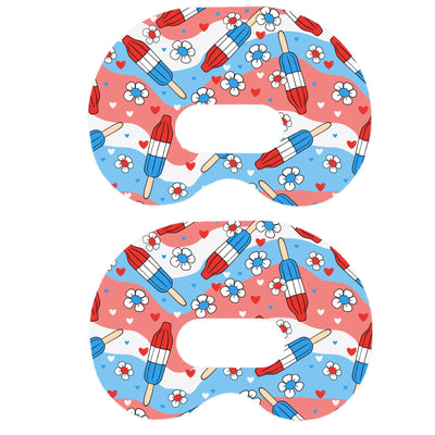 Patriotic Popsicles Medtronic Guardian Connect Patch Tape - Pump Peelz