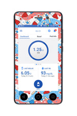 Patriotic Popsicles Sticker for Omnipod DASH® PDM – Pump Peelz