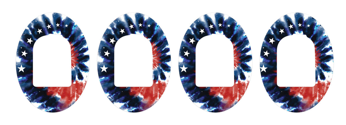 Patriotic Tie Dye Pod Patch Tape - Pump Peelz