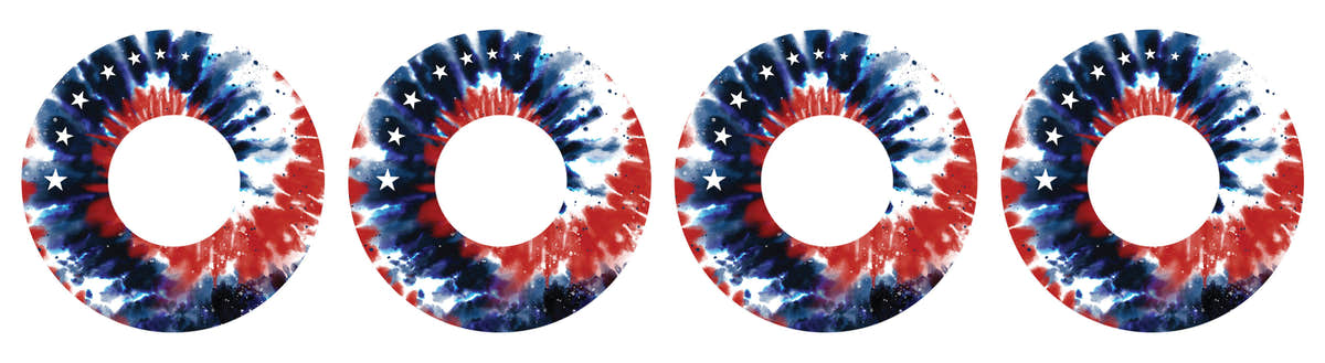 Patriotic Tie Dye Patch  Tape Designed for the FreeStyle Libre 2