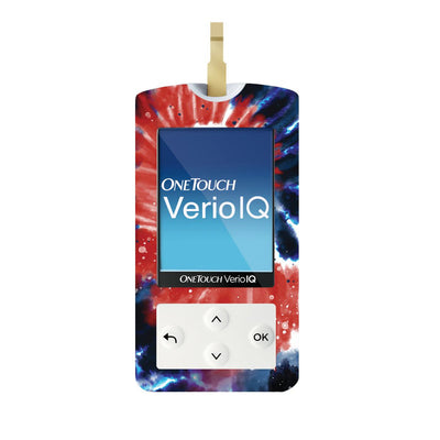 Patriotic Tie Dye for OneTouch Verio IQ Glucometer