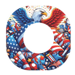 Patriotic Variety Pack Dexcom G7 and Stelo Patch Tape - Pump Peelz