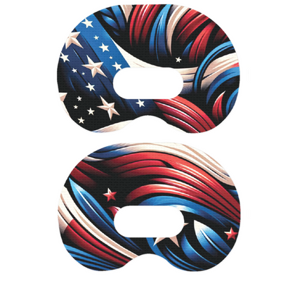 Patriotic Variety Pack Medtronic Guardian Connect Patch Tape - Pump Peelz