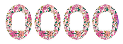 Peach Floral Pod Patch Tape - Pump Peelz