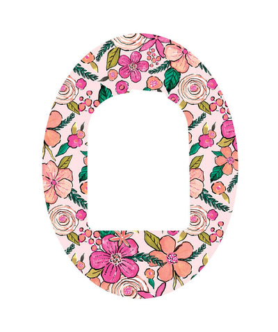 Peach Floral Pod Patch Tape - Pump Peelz