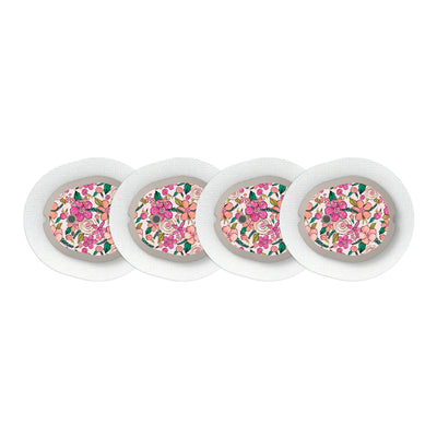 Peach Floral Sticker Designed for the DEXCOM G7 and Stelo Transmitter