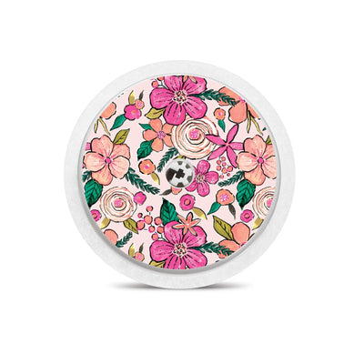 Peach Floral for Freestyle Libre 2