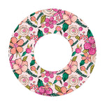 Peach Floral for Patch  Freestyle Libre and Universal Infusion Set Tape