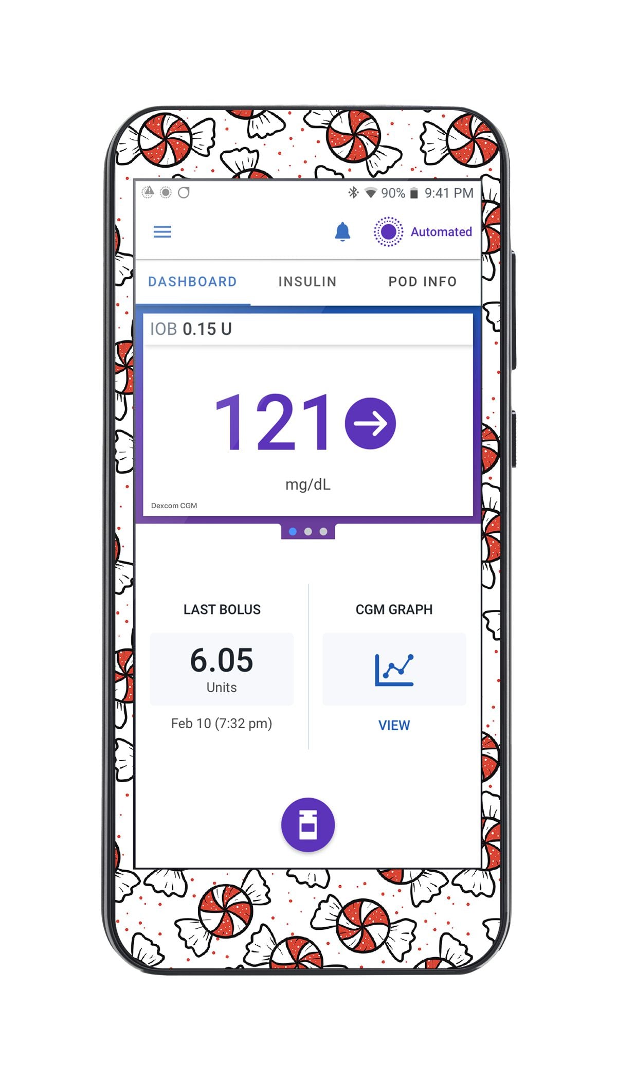 Peppermints Sticker for Omnipod® 5 Controller – Pump Peelz