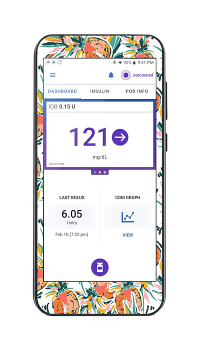 Pineapple Paradise Sticker for Omnipod® 5 Controller – Pump Peelz