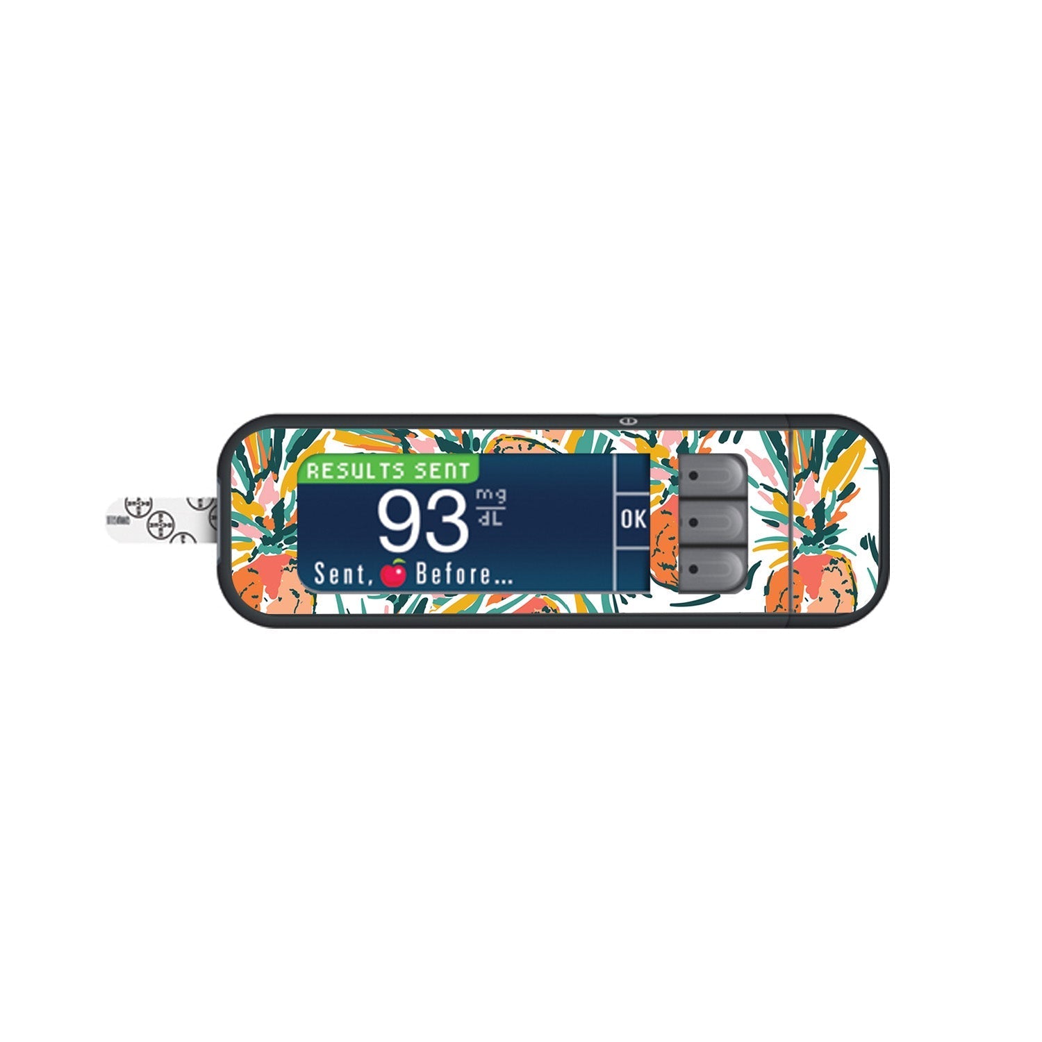 Pineapple Paradise Sticker for Bayer Contour Next Glucometer