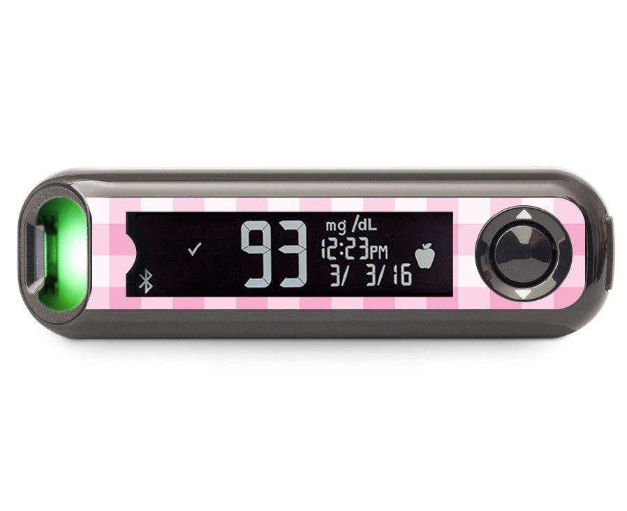 Pink Plaid Bayer Contour© Next One Glucometer