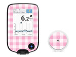 Pink Plaid Freestyle Libre 2