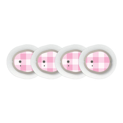 Pink Plaid Sticker Designed for the DEXCOM G7 and Stelo Transmitter