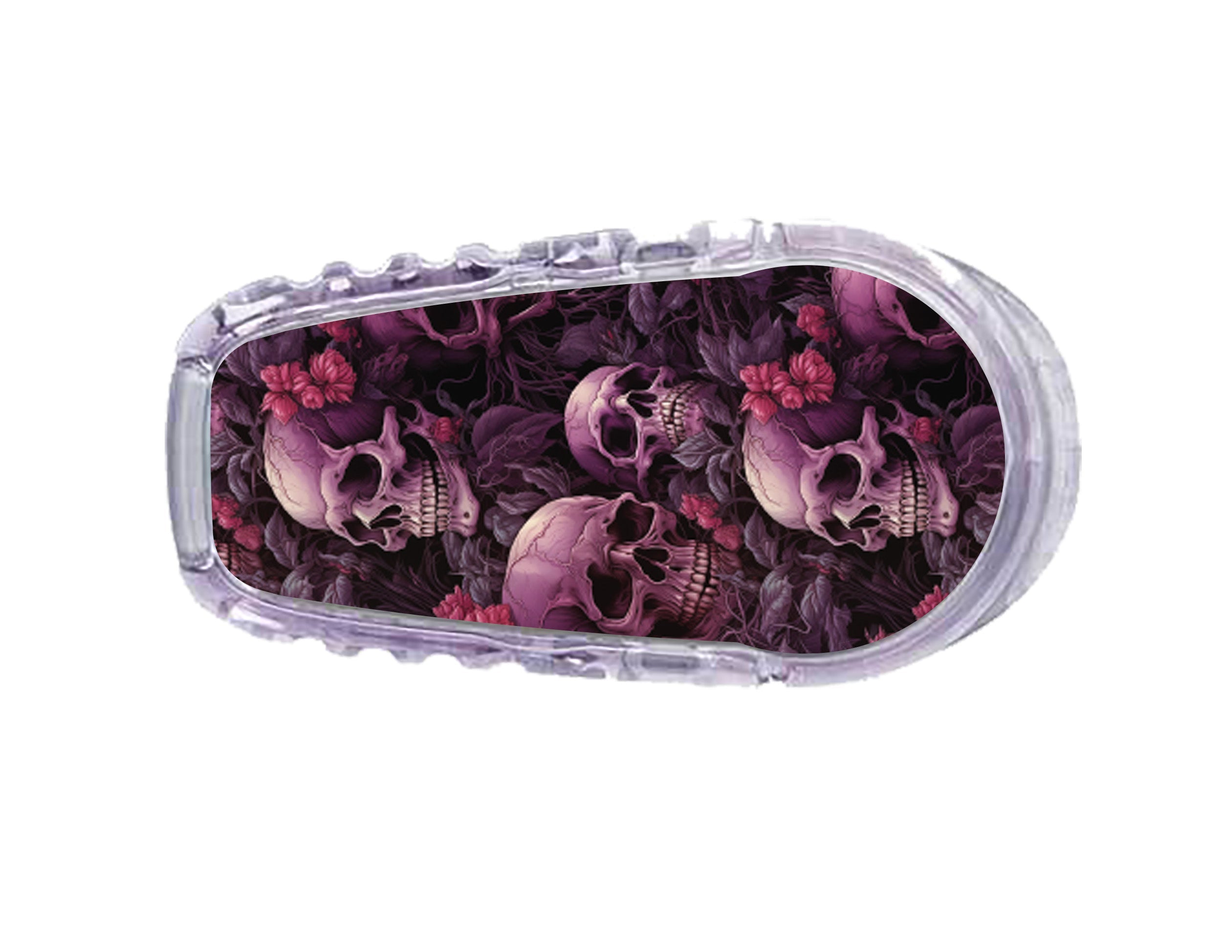 Pink Skulls Dexcom G6 Transmitter Sticker