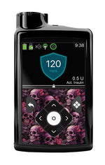 Pink Skulls for Medtronic MiniMed 770G & 780G