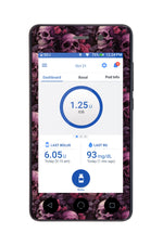 Pink Skulls Sticker for Omnipod DASH® PDM – Pump Peelz