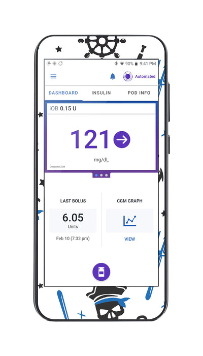 Pirates Sticker for Omnipod® 5 Controller – Pump Peelz