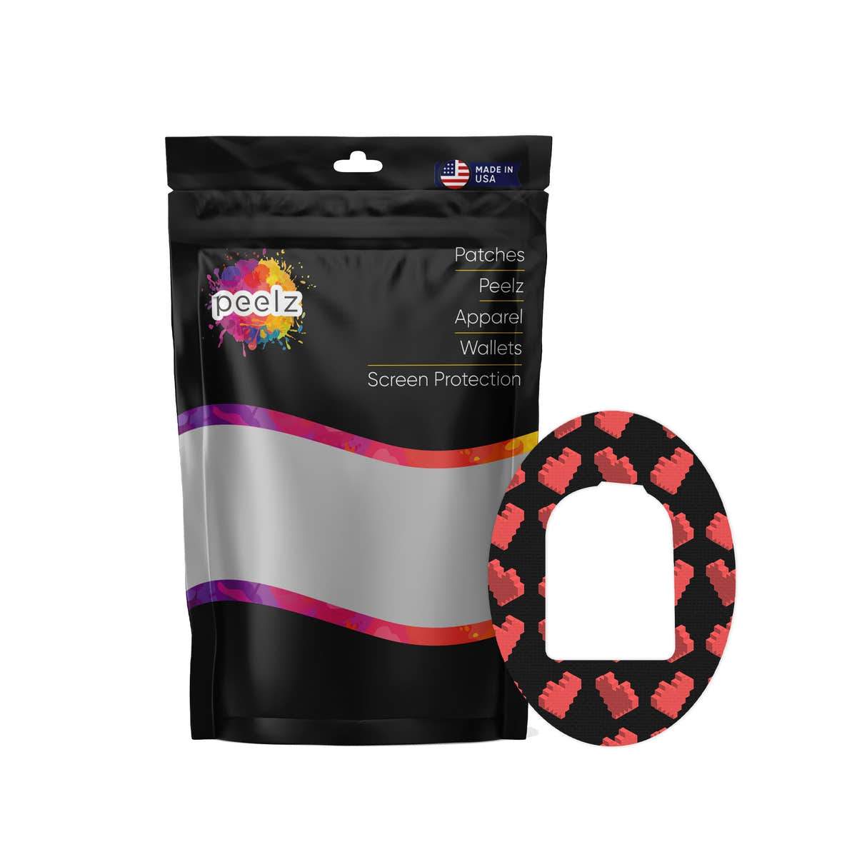 Pixel Hearts Pod Patch Tape - Pump Peelz