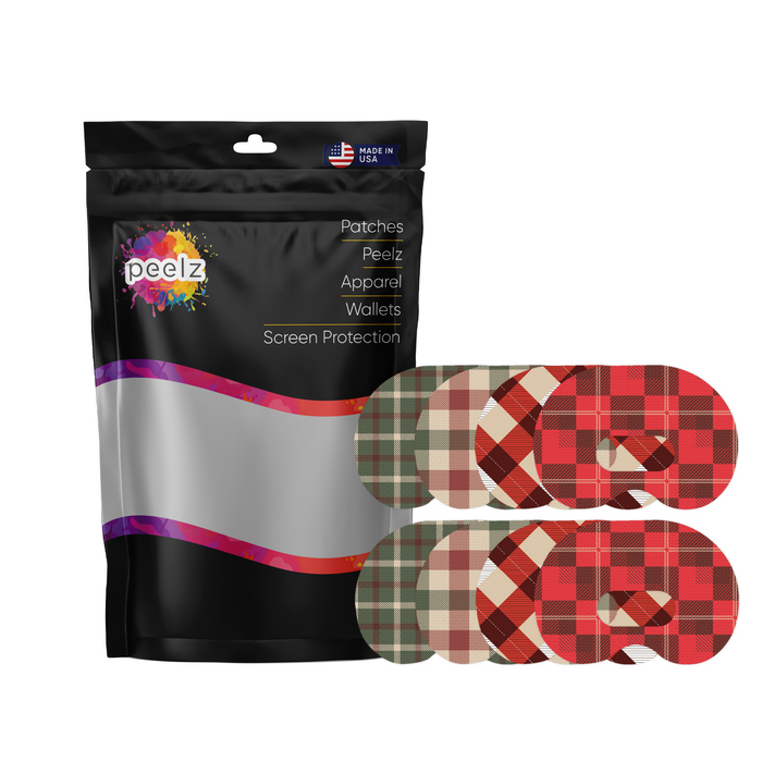Plaid Variety Medtronic Guardian Connect Patch Tape - Pump Peelz