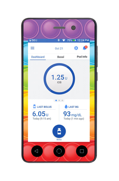 Poppers Sticker for Omnipod DASH® PDM – Pump Peelz