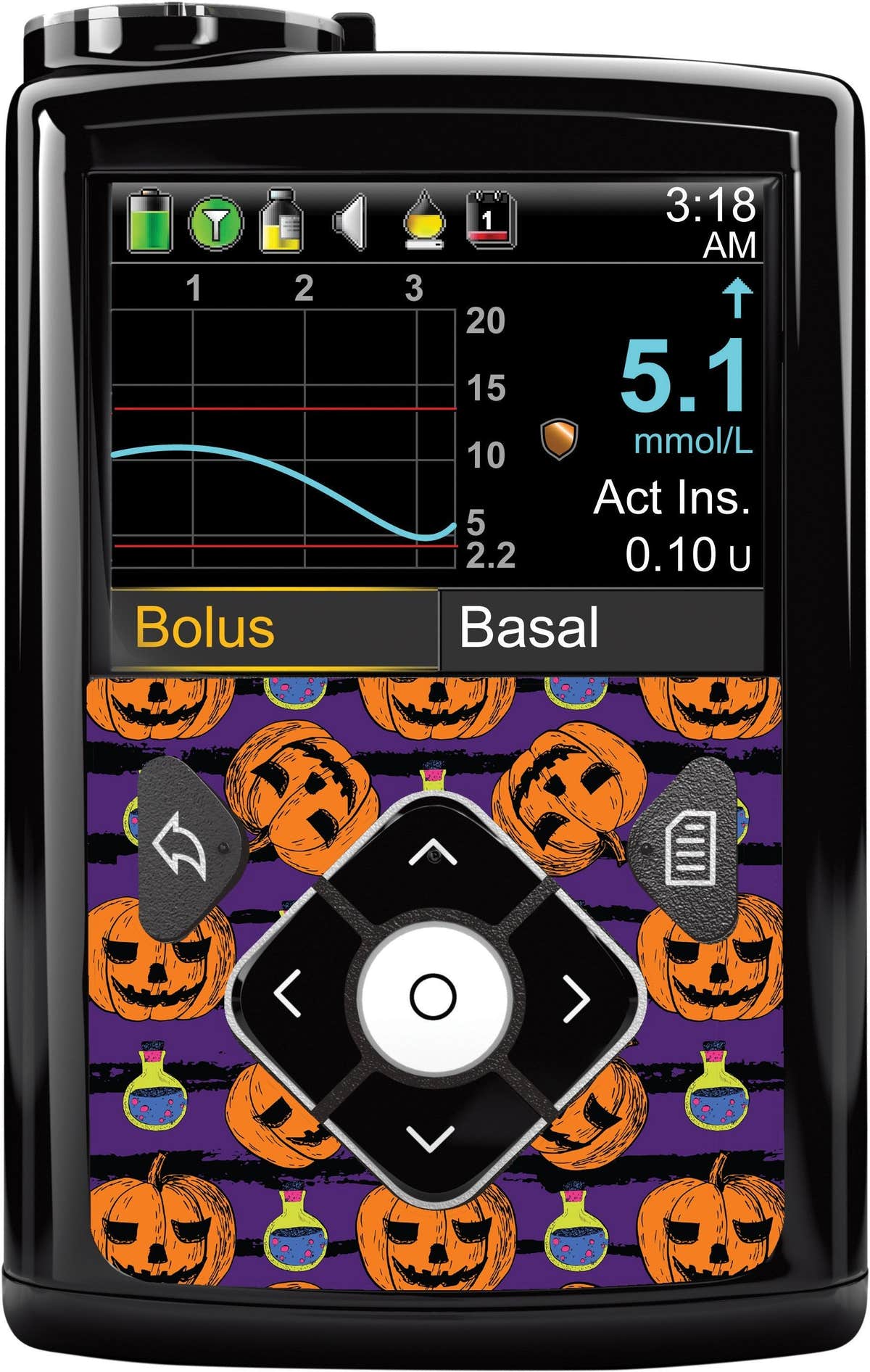 Potions and Pumpkins Sticker for Medtronic MiniMed 770G & 780G