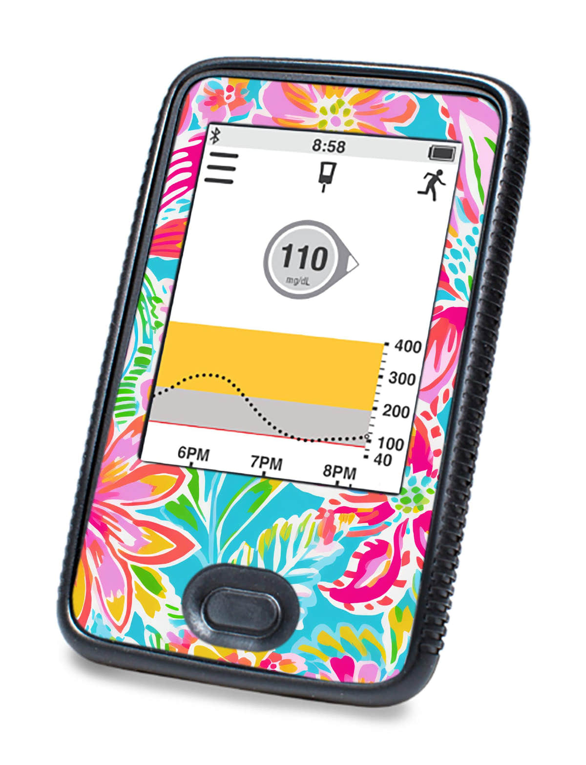 Preppy Flowers DEXCOM G6 Touchscreen Receiver