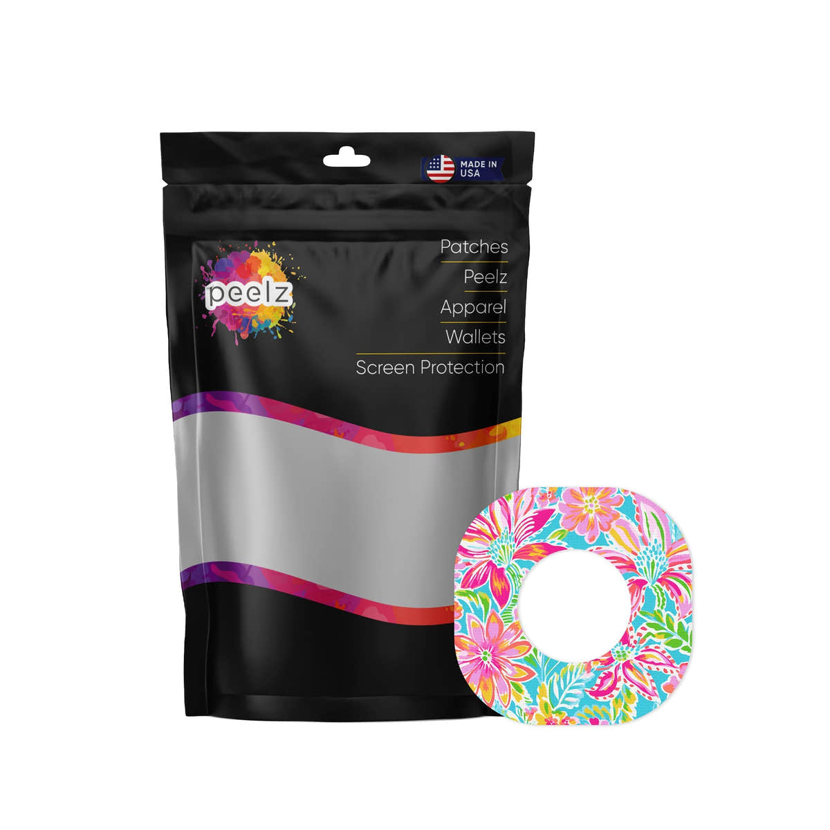 Preppy Flowers Dexcom G7 and Stelo Patch Tape - Pump Peelz