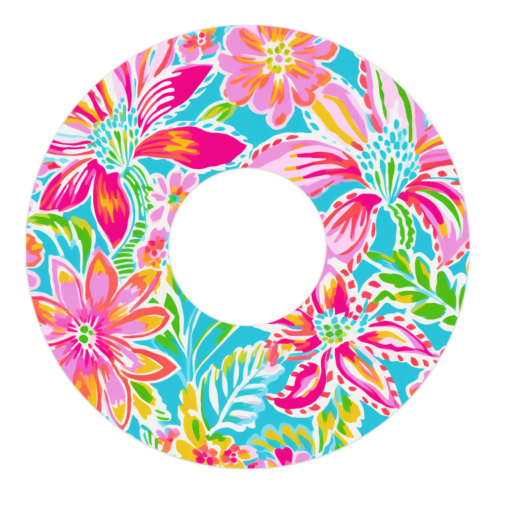 Preppy Flowers Patch FreeStyle Libre 3 Plus & Lingo  Patch Tape - Pump Peelz