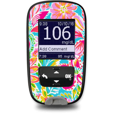 Preppy Flowers for the Accu-Chek Guide Glucometer