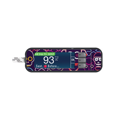 Psycho Skulls for Bayer Contour Next Glucometer