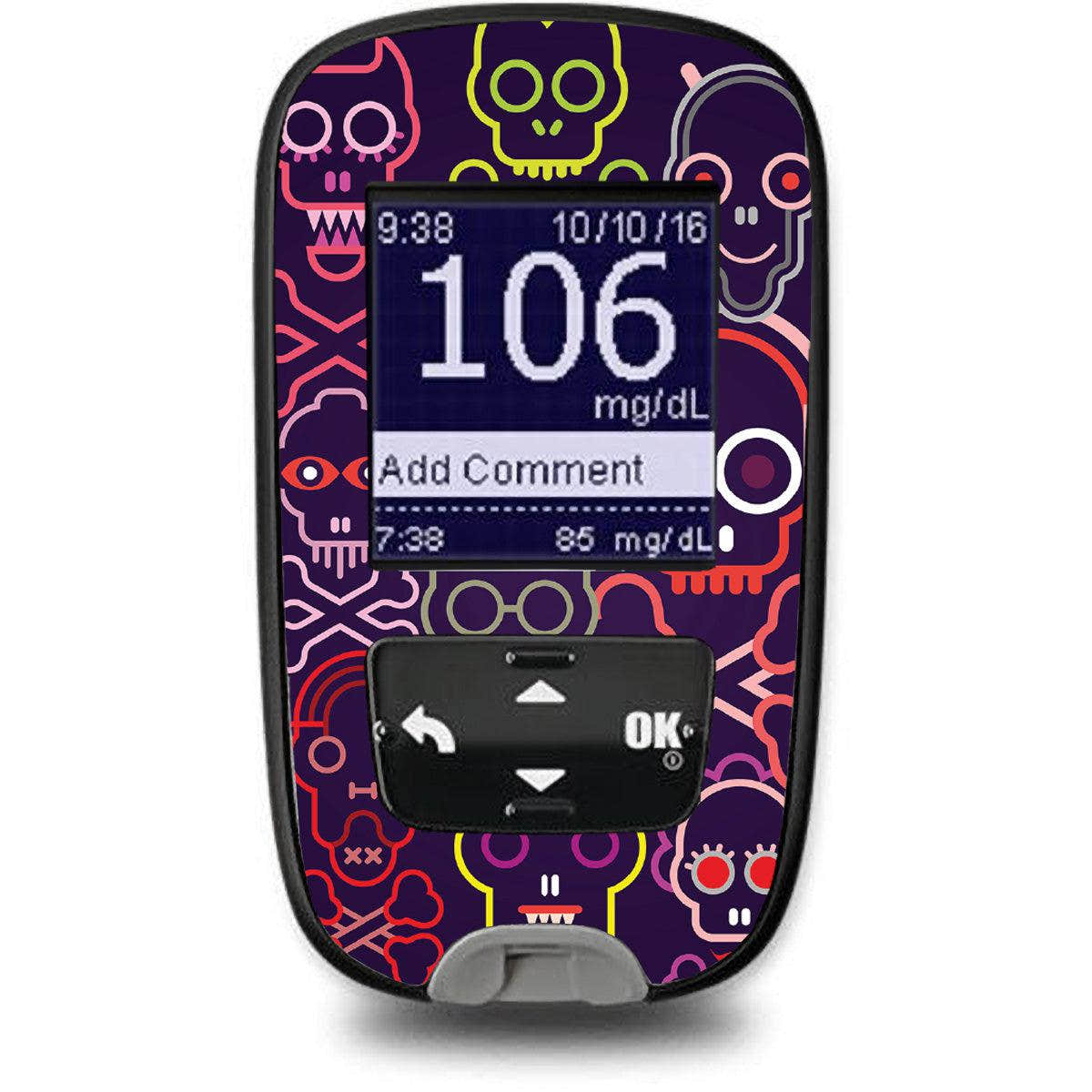 Psycho Skulls for the Accu-Chek Guide Glucometer