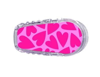 Puffy Hearts Dexcom G6 Transmitter Sticker