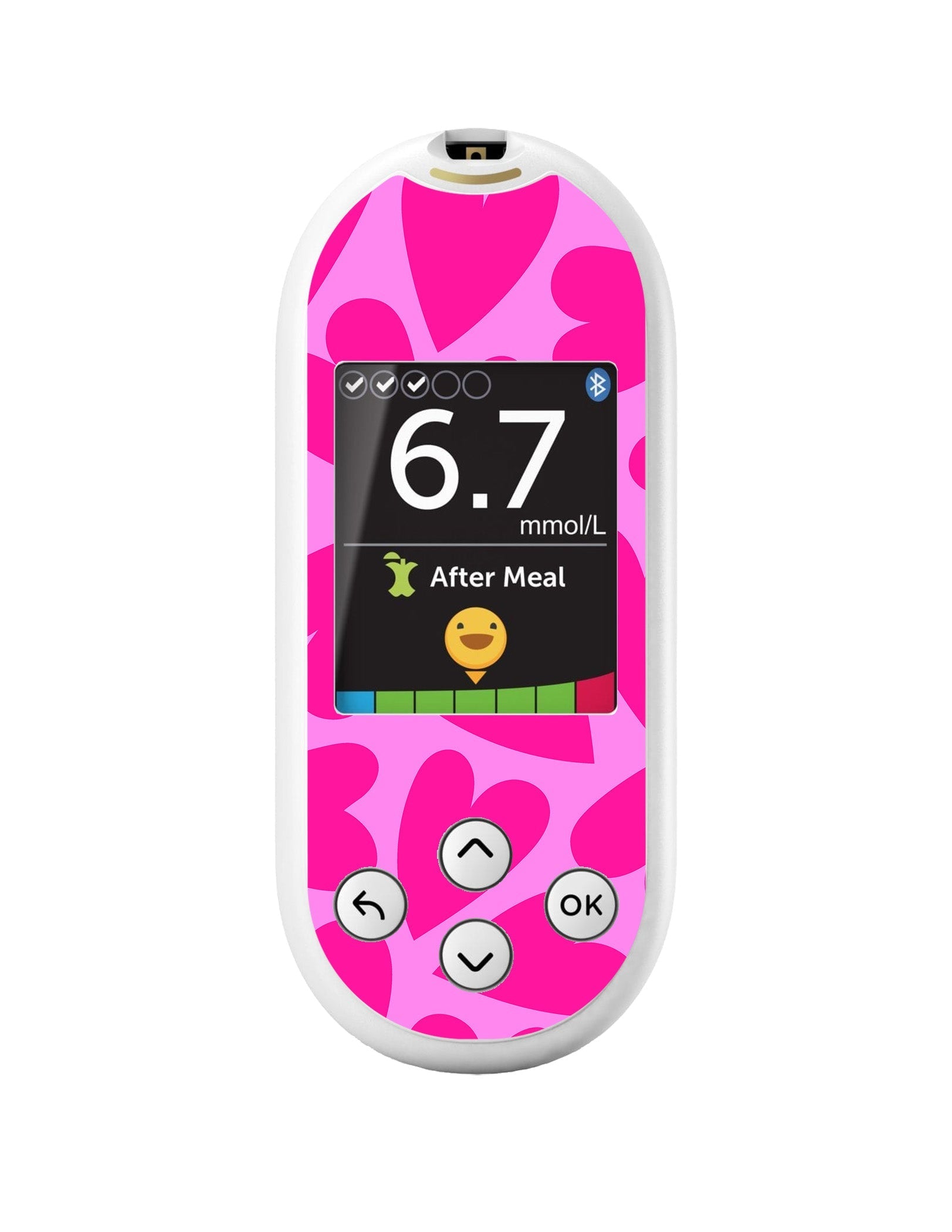 Puffy Hearts for OneTouch Verio Reflect Glucometer