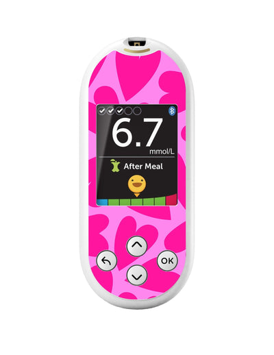 Puffy Hearts for OneTouch Verio Reflect Glucometer