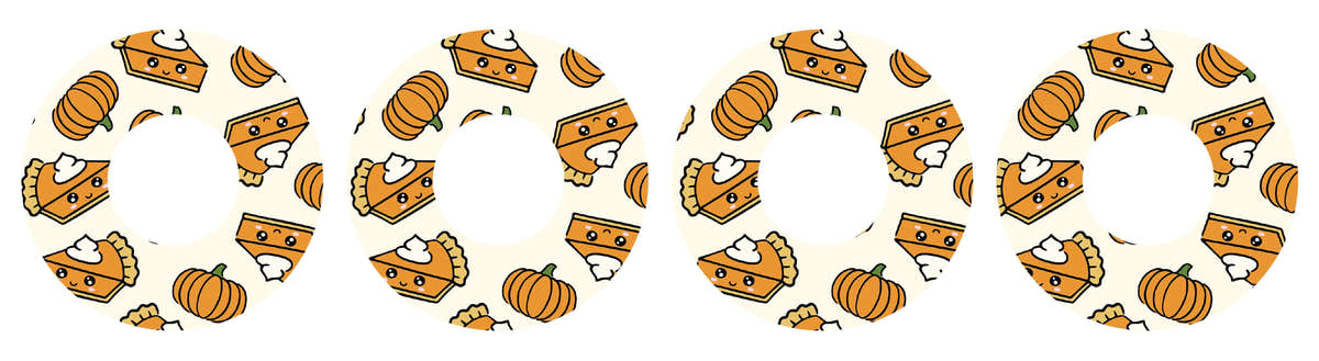 Pumpkin Pie Patch  Adhesive for Freestyle Libre Sensor