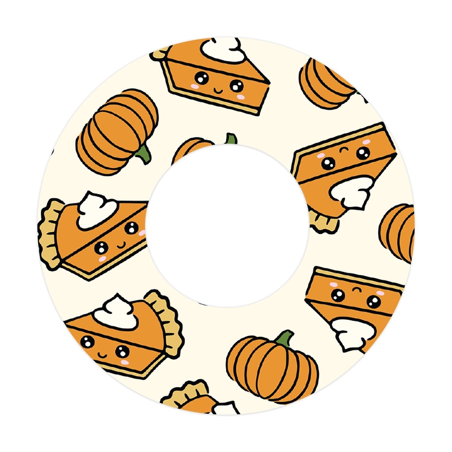 Pumpkin Pie Patch  Adhesive for Freestyle Libre Sensor