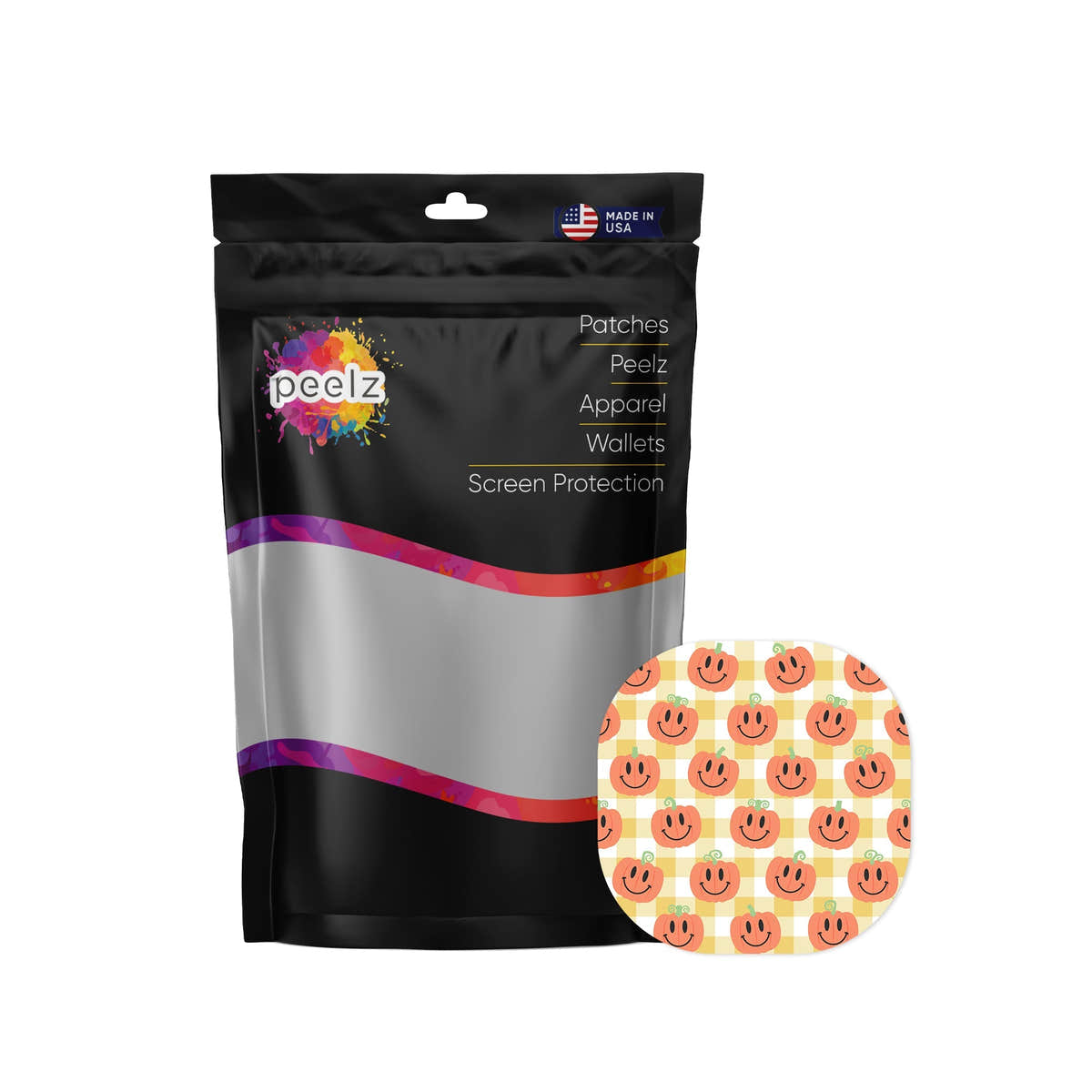 Pumpkin Smilies Overpatch Tape - Pump Peelz