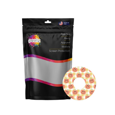 Pumpkin Smilies FreeStyle Libre 3 Plus & Lingo  Patch Tape - Pump Peelz