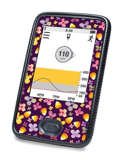 Purple Floral Designed for DEXCOM G6 Touchscreen Receiver