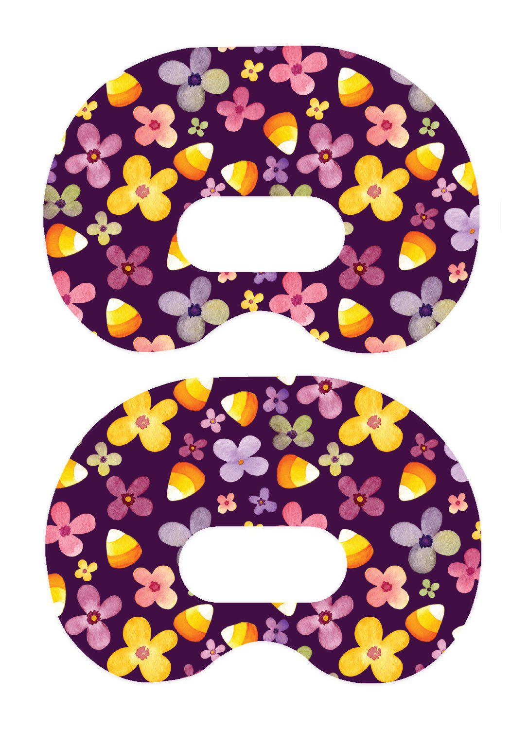 Purple Floral Medtronic Guardian Connect Patch Tape - Pump Peelz