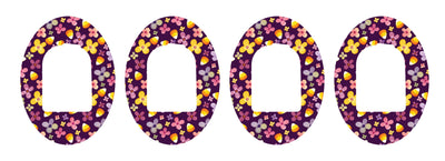 Purple Floral Pod Patch Tape - Pump Peelz