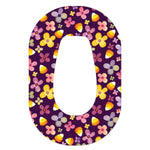 Purple Floral Dexcom G6 Patch Tape - Pump Peelz