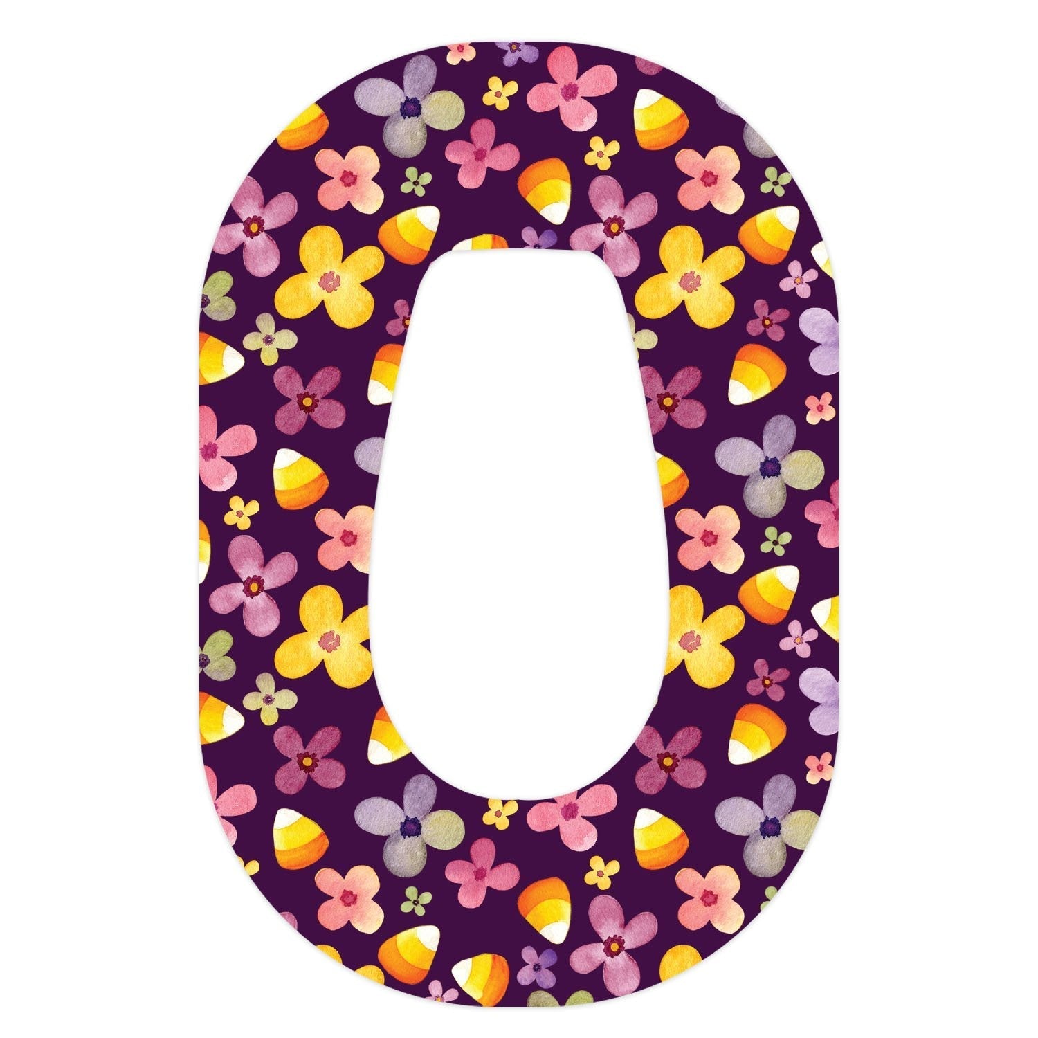 Purple Floral Dexcom G6 Patch Tape - Pump Peelz