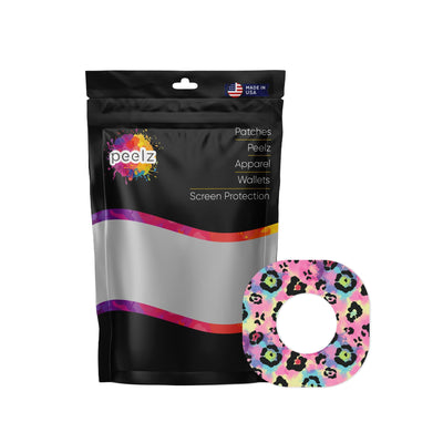 Rainbow Leopard Dexcom G7 and Stelo Patch Tape - Pump Peelz