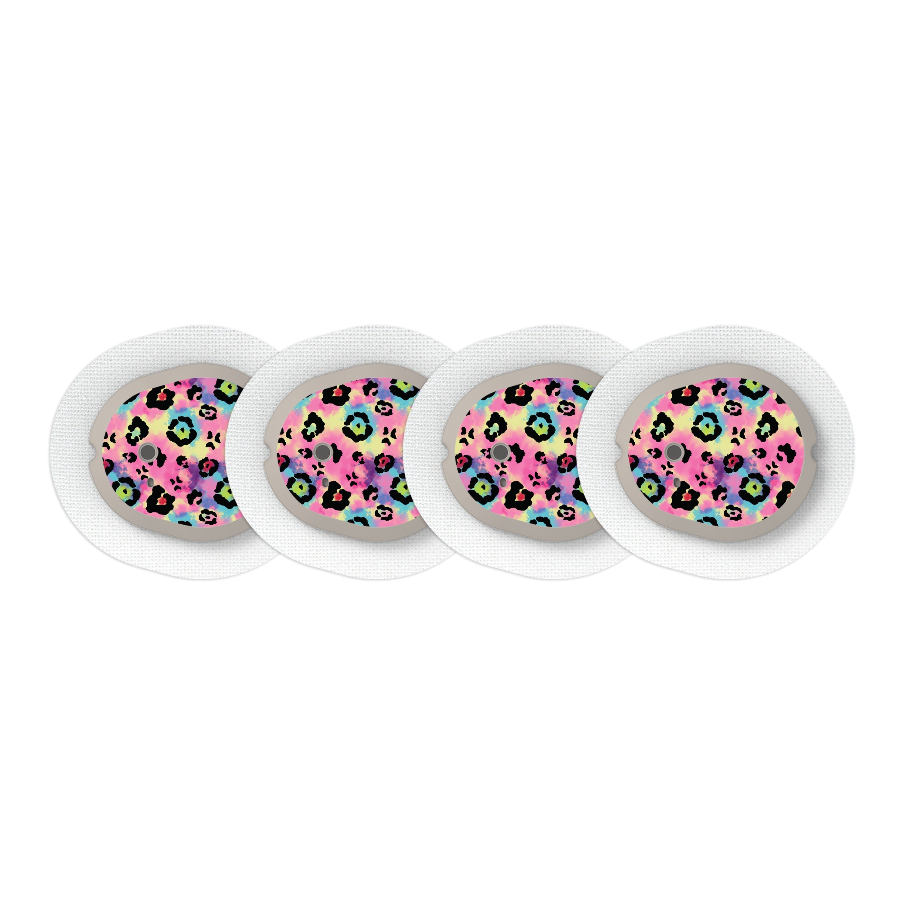 Rainbow Leopard Sticker Designed for the DEXCOM G7 and Stelo Transmitter