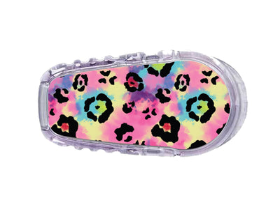 Rainbow Leopard Sticker Designed for the DEXCOM Transmitter