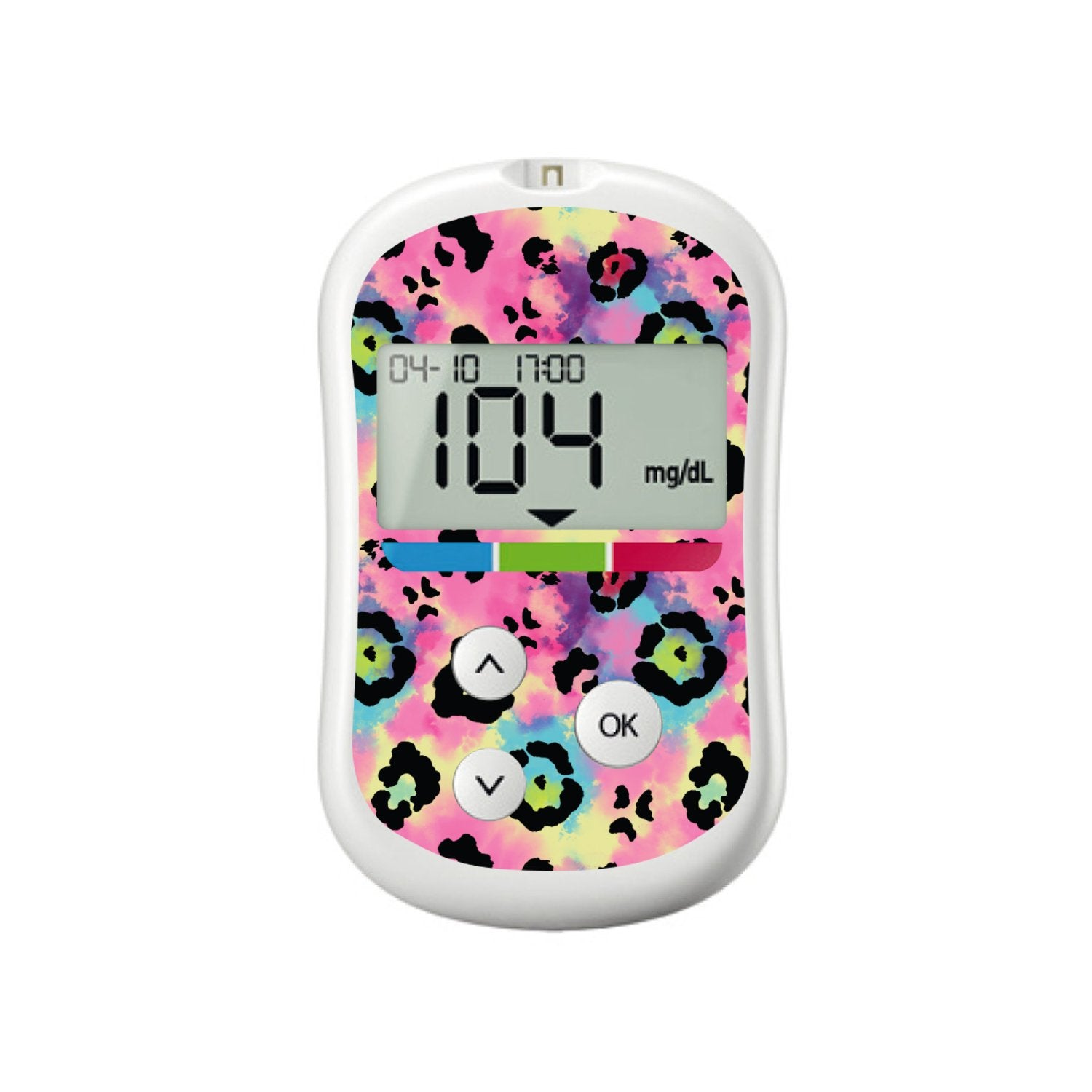 Rainbow Leopard for OneTouch Verio Flex Glucometer